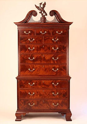 AFFLECK PHILADELPHIA CHEST ON CHEST, MAHOGANY  (CH325)