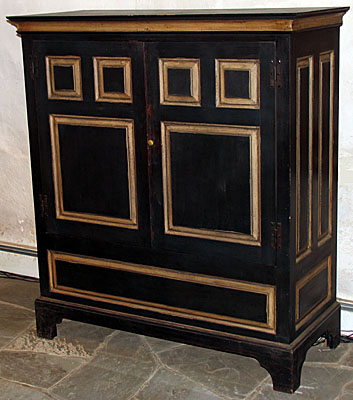 EASTERN SHORE OF VIRGINIA CLOTHES PRESS, AGED PAINT FINISH, PRIMARY WOOD IS OPTIONAL (CUP430)