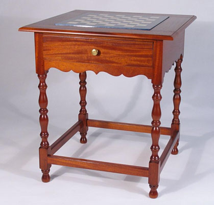 CHESS TABLE WITH TWO DRAWERS (T135)